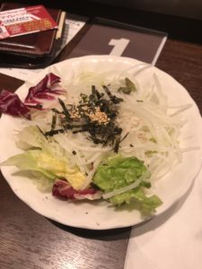 いきなりステーキミニサラダ